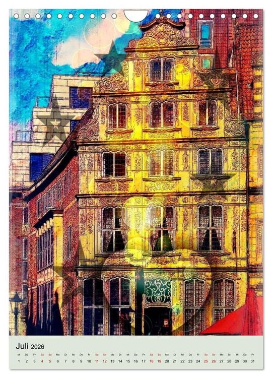 Produktbild: Mein Herz schl&auml;gt f&uuml;r Bremen (Wandkalender 2026 DIN A4 hoch), CALVENDO Monatskalender
