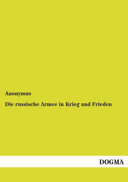 Produktbild: Die russische Armee in Krieg und Frieden