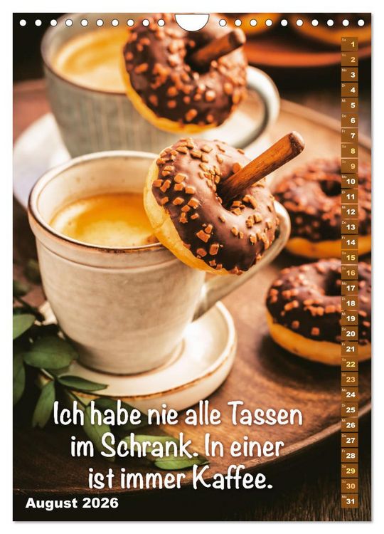 Produktbild: Kaffeestunde: Die Welt der Baristas (Wandkalender 2026 DIN A4 hoch), CALVENDO Monatskalender