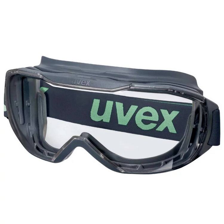 Produktbild: uvex megasonic planet 9320295 Schutzbrille inkl. UV-Schutz Grau, Gr&uuml;n EN 166:2001, EN 170:2002
