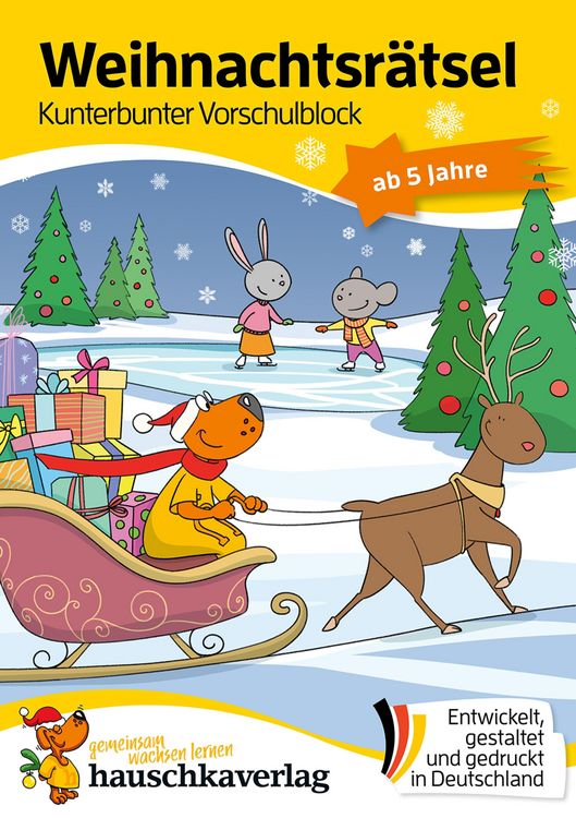 Produktbild: Weihnachtsr&auml;tsel - Kunterbunter Vorschulblock ab 5 Jahre