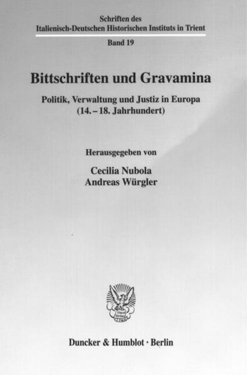 Produktbild: Bittschriften und Gravamina.