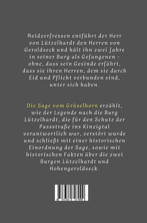 Produktbild: Die Sage vom Gr&uuml;selhorn