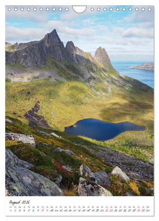 Produktbild: Norwegen - Das Land der Berge, Fjorde und Wasserf&auml;lle (Wandkalender 2026 DIN A4 hoch), CALVENDO Monatskalender