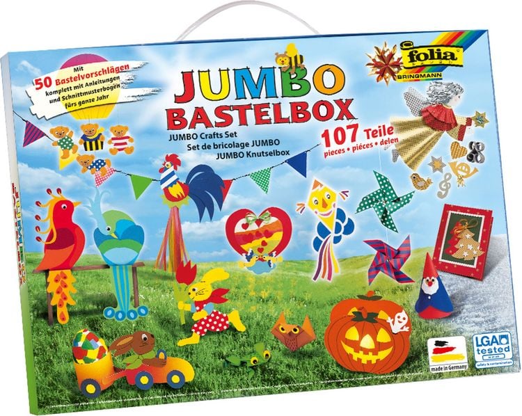 Produktbild: Folia Bastel-Koffer JUMBO 107-teilig