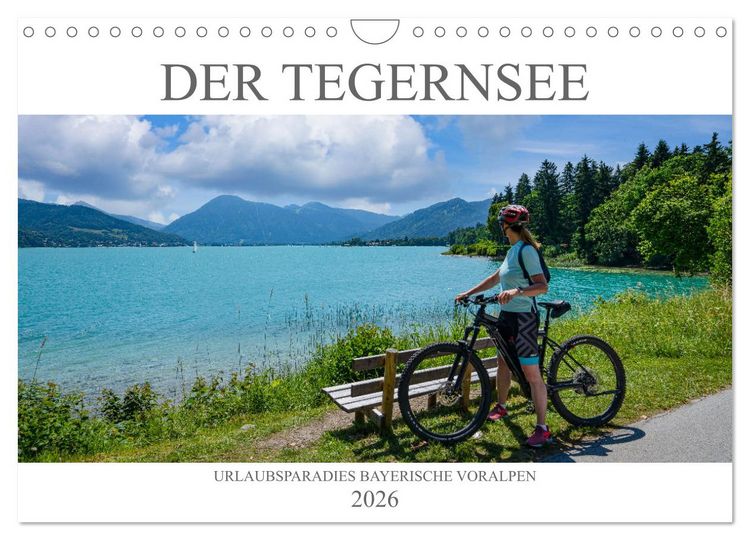Produktbild: Der Tegernsee - Urlaubsparadies Bayerische Voralpen (Wandkalender 2026 DIN A4 quer), CALVENDO Monatskalender