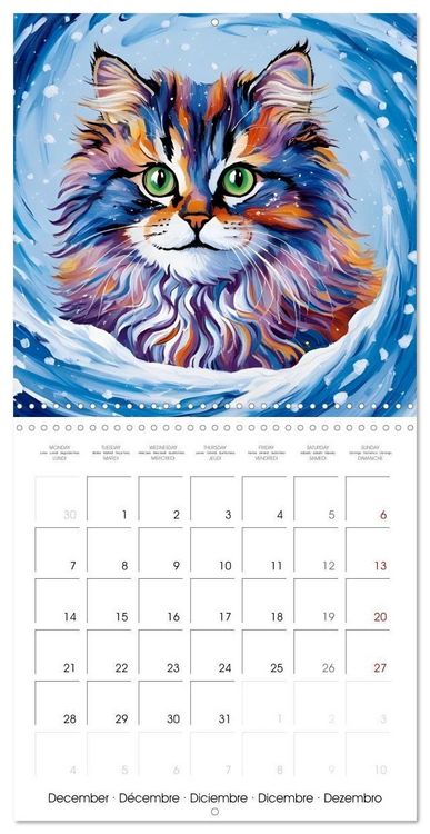 Produktbild: Heiland, S: Chats Impressionnistes (Calendrier mural carr&eacute; 2