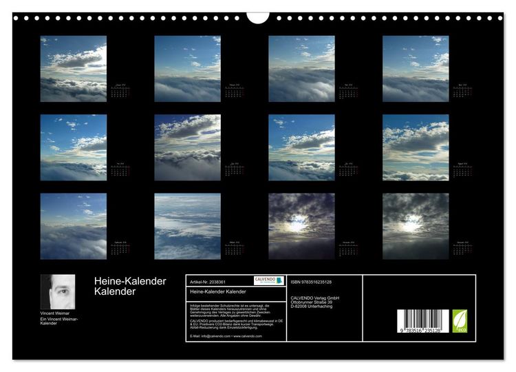Produktbild: Heine-Kalender Kalender (Wandkalender 2026 DIN A3 quer), CALVENDO Monatskalender