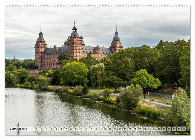 Produktbild: Aschaffenburg - Ein Streifzug durch die liebenswerte Stadt am Main (Wandkalender 2026 DIN A2 quer), CALVENDO Monatskalender