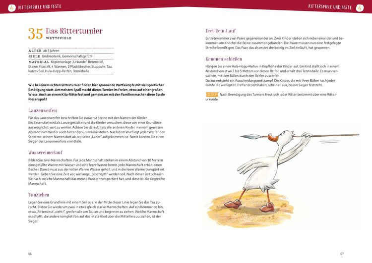 Projektreihe Kindergarten - Ritter und Burgen