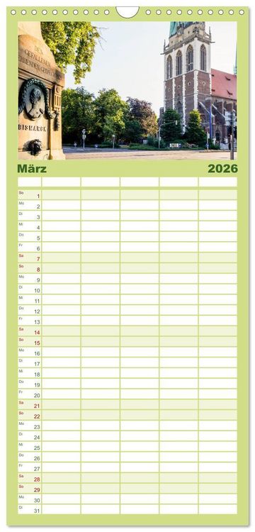 Produktbild: Familienplaner 2026 - Ulm einfach liebenswert mit 5 Spalten (Wandkalender, 21 x 45 cm) CALVENDO
