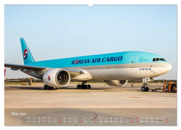 Produktbild: Boeing 777 Freighter (Wandkalender 2026 DIN A2 quer), CALVENDO Monatskalender