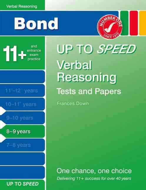 Produktbild: Bond, J: Bond Up to Speed Verbal Reasoning Tests and Papers