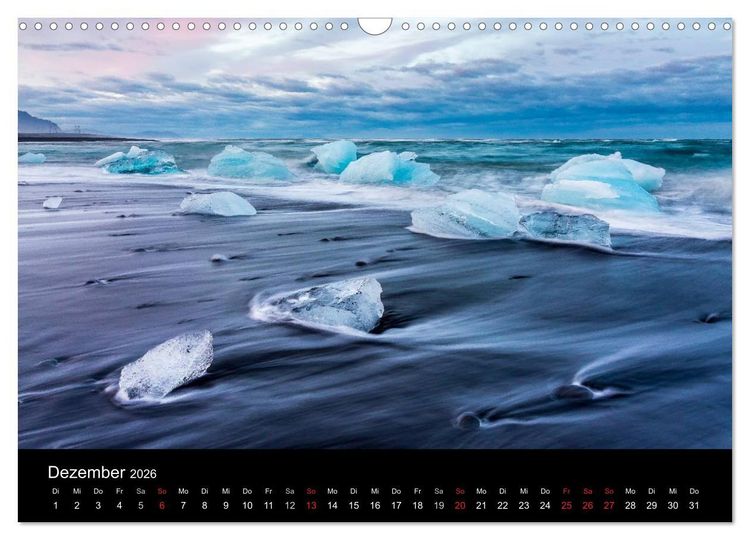 Produktbild: ISLAND - Zauber der Natur (Wandkalender 2026 DIN A3 quer), CALVENDO Monatskalender