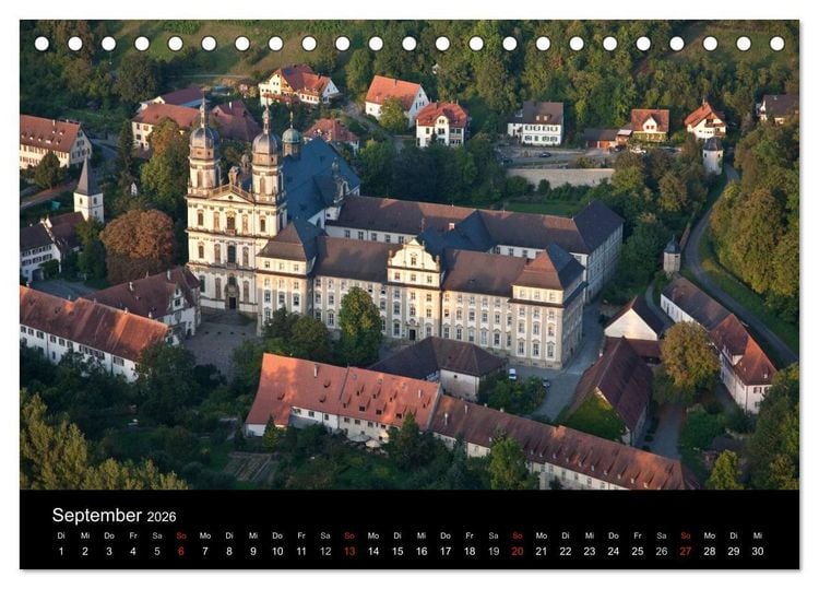 Produktbild: Hohenlohe von oben (Tischkalender 2026 DIN A5 quer), CALVENDO Monatskalender