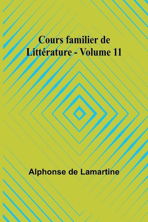 Produktbild: Cours familier de Litt&eacute;rature - Volume 11