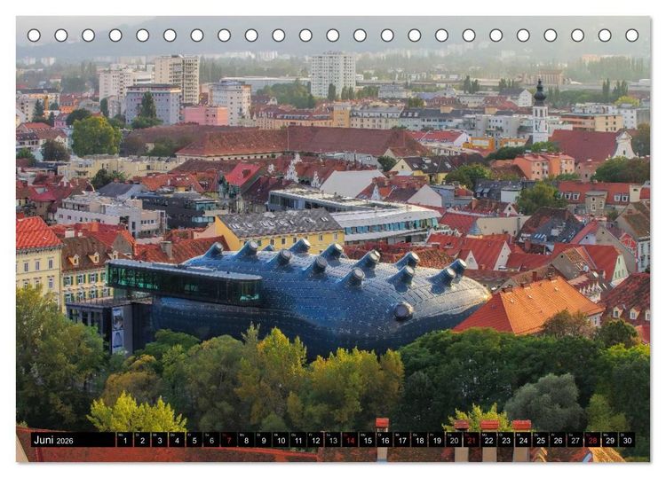 Produktbild: Graz - Metropole der Steiermark (Tischkalender 2026 DIN A5 quer), CALVENDO Monatskalender