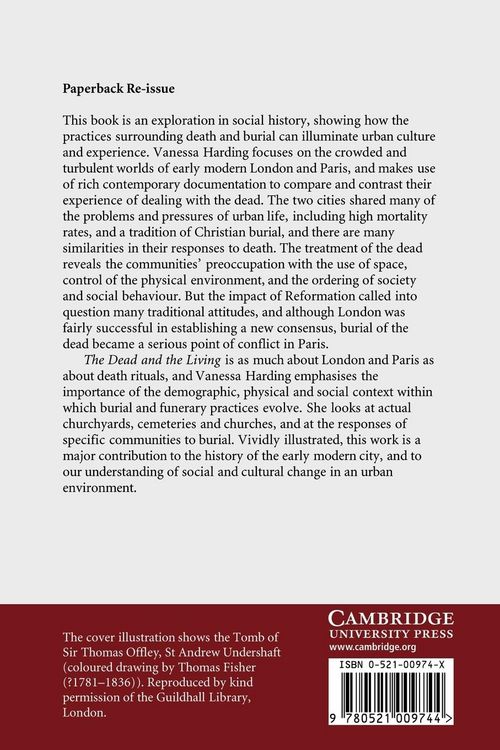 Produktbild: The Dead and the Living in Paris and London, 1500 1670
