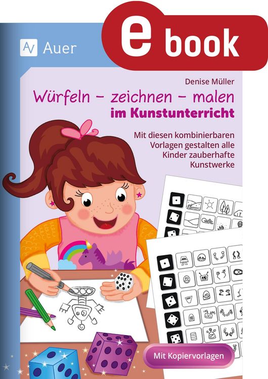 Produktbild: W&uuml;rfeln - zeichnen - malen im Kunstunterricht