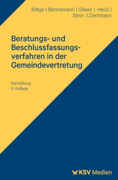 Produktbild: Beratungs- und Beschlussfassungsverfahren in der Gemeindevertretung
