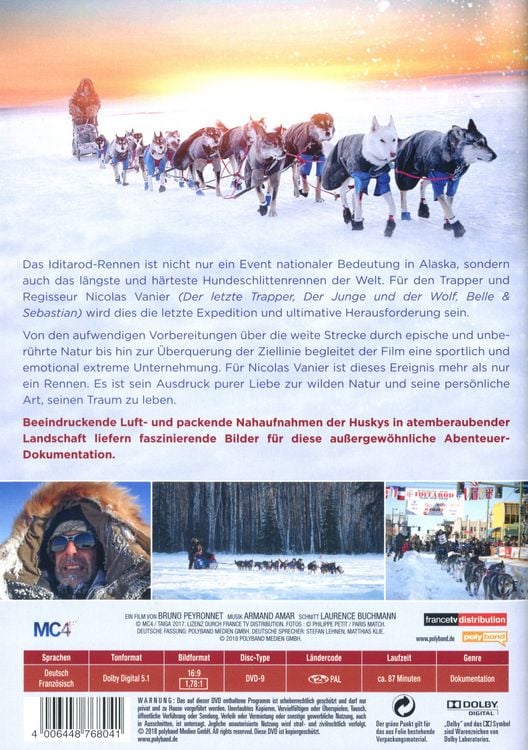 Produktbild: Iditarod - Alaskas legend&auml;res Rennen