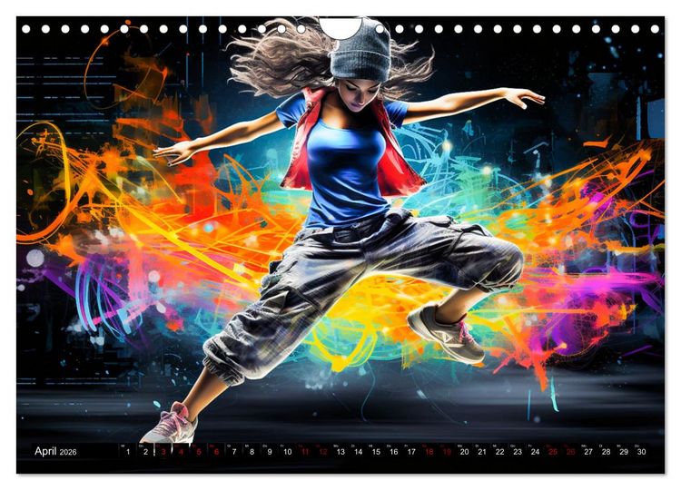 Produktbild: Color Dance Art (Wandkalender 2026 DIN A4 quer), CALVENDO Monatskalender