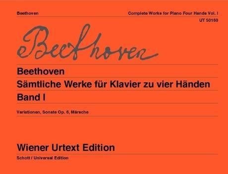 Produktbild: Beethoven, L: S&auml;mtliche Werke f&uuml;r Klavier zu vier H&auml;nden