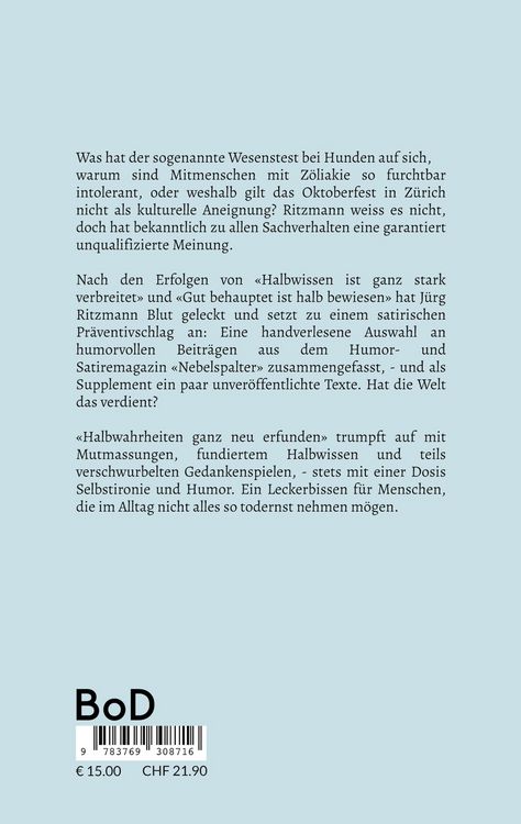 Produktbild: Halbwahrheiten ganz neu erfunden