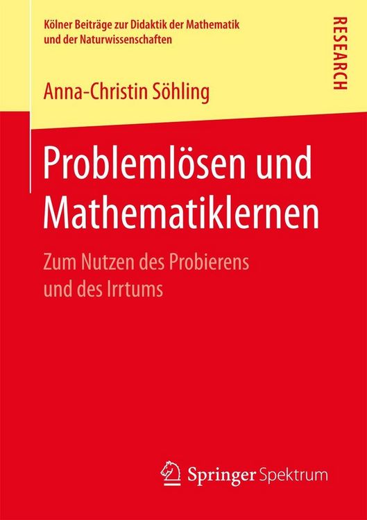 Produktbild: Probleml&ouml;sen und Mathematiklernen