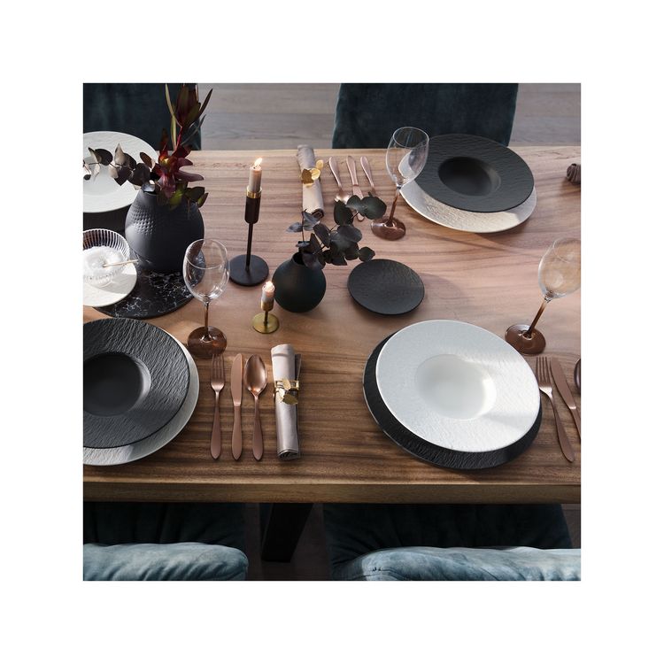 Produktbild: Villeroy & Boch Manufacture Italian Set Black & White