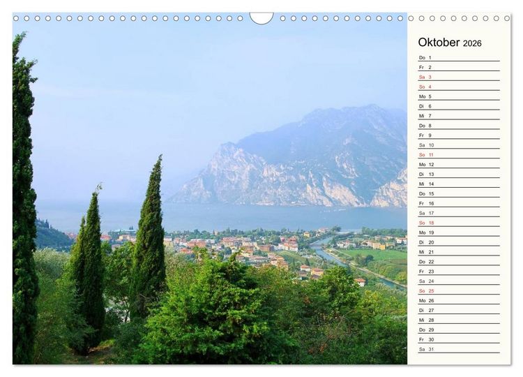 Produktbild: Gardasee (Wandkalender 2026 DIN A3 quer), CALVENDO Monatskalender