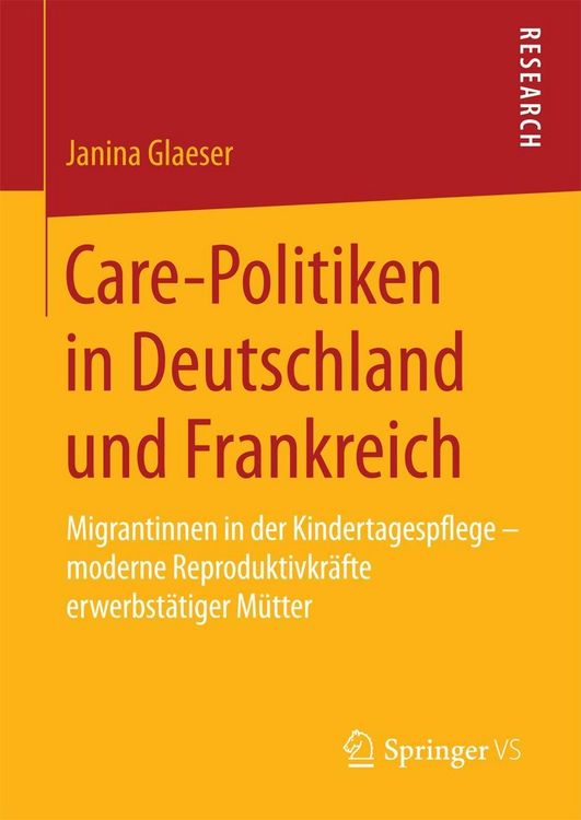 Produktbild: Care-Politiken in Deutschland und Frankreich