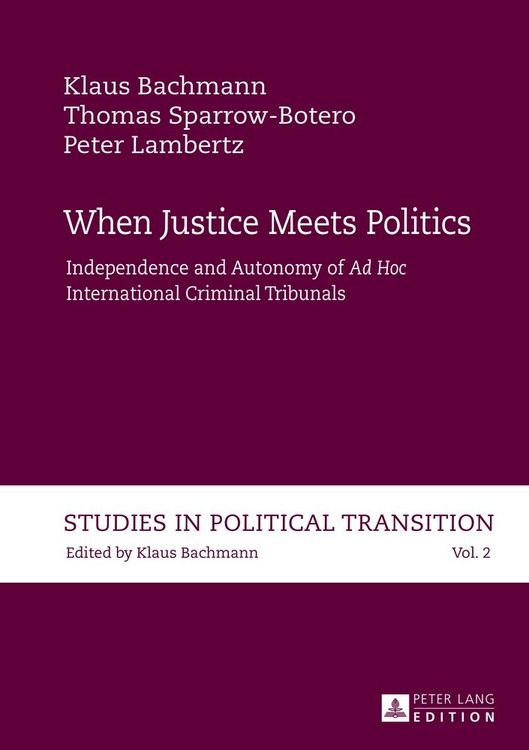 Produktbild: When Justice Meets Politics
