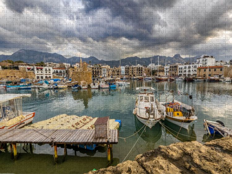 Produktbild: CALVENDO Puzzle Die kleine quirlige und attraktive Hafenstadt Kyrenia | 1000 Teile Lege-Gr&ouml;&szlig;e 64x48cm Foto-Puzzle f&uuml;r gl&uuml;ckliche Stunden