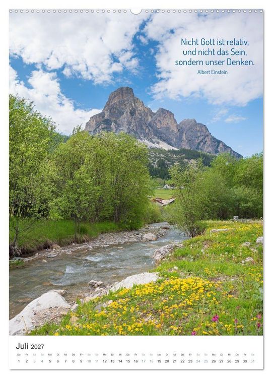 Produktbild: Christliche Natur-Poster (hochwertiger Premium Wandkalender 2027 DIN A2 hoch), Kunstdruck in Hochglanz