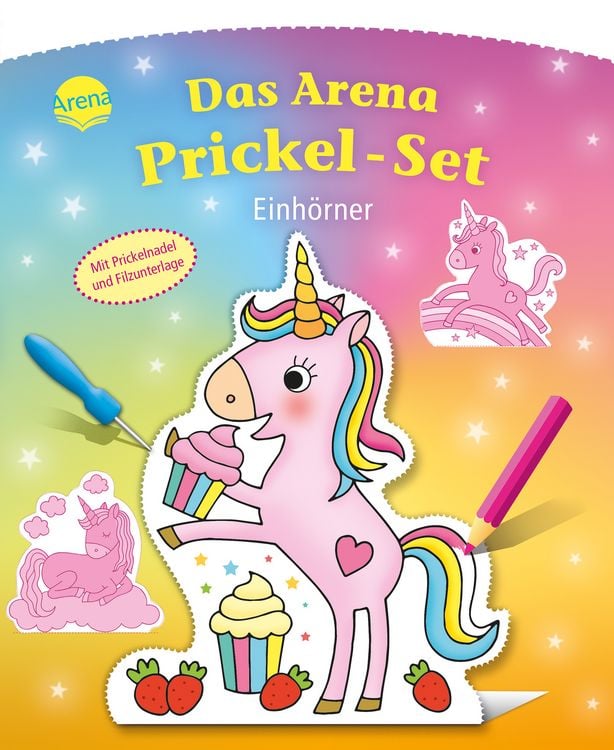 Produktbild: Das Arena Prickel-Set. Einh&ouml;rner