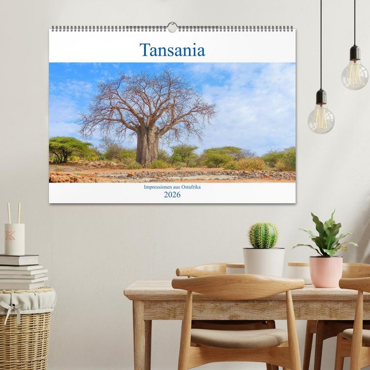 Produktbild: Tansania. Impressionen aus Ostafrika (Wandkalender 2026 DIN A2 quer), CALVENDO Monatskalender
