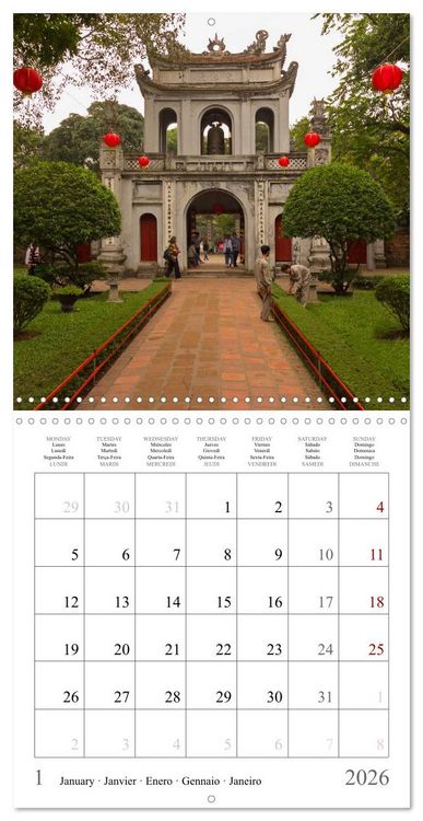 Produktbild: Colours of Vietnam (Wall Calendar 2026 12 &times; 12 Inch) CALVENDO 12 Month Wall Calendar