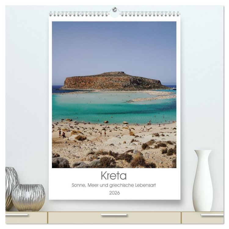 Produktbild: Kreta - Sonne, Meer und griechische Lebensart (hochwertiger Premium Wandkalender 2026 DIN A2 hoch), Kunstdruck in Hochglanz