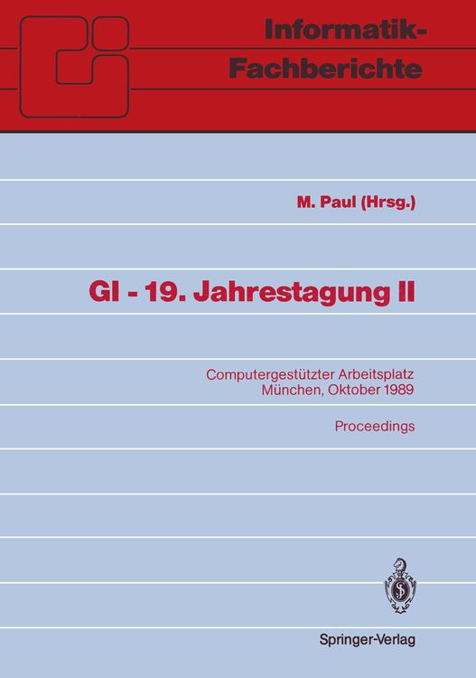 Produktbild: GI &mdash; 19. Jahrestagung II