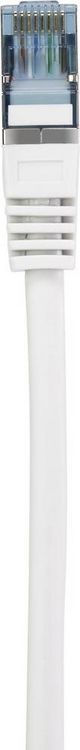Produktbild: Renkforce RF-5044036 RJ45 Patchkabel CAT 6a S/FTP 5.00 m Wei&szlig; mit Rastnasenschutz, Flammwidrig 1 St.