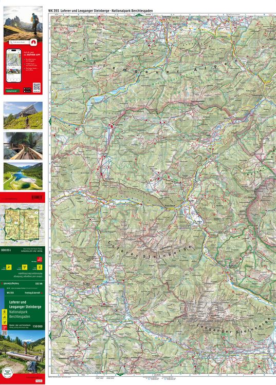 Produktbild: Freytag & berndt Wanderkarte WK 393 Loferer und Leoganger Steinberge, Nationalpark Berchtesgaden 1:50.000