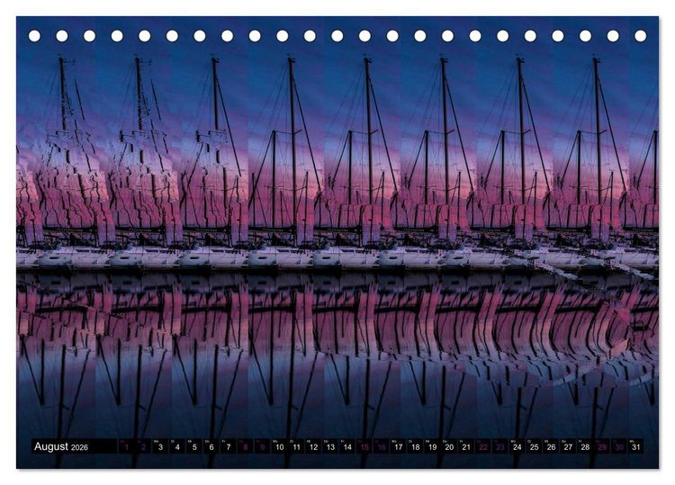 Produktbild: Magische Bilder - 3D Stereogramme (Tischkalender 2026 DIN A5 quer), CALVENDO Monatskalender