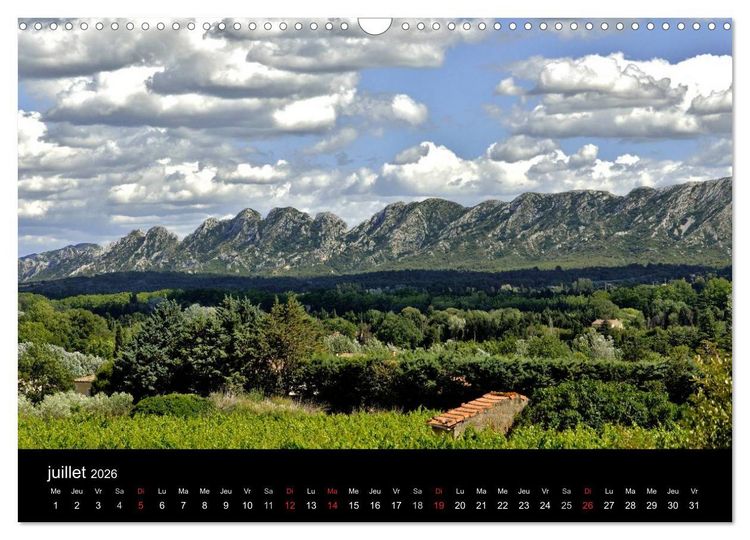 Produktbild: Les Alpilles en Provence (Calendrier mural 2026 DIN A3 vertical), CALVENDO calendrier mensuel