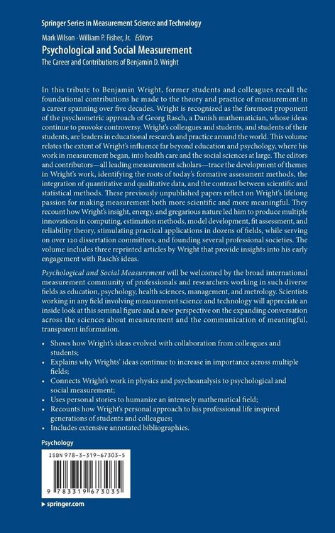 Produktbild: Psychological and Social Measurement