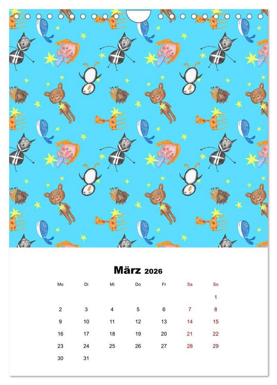 Produktbild: MUSTERMACKE (Wandkalender 2026 DIN A4 hoch), CALVENDO Monatskalender