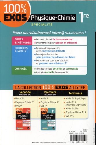 Produktbild: Physique chimie, sp&eacute;cialit&eacute;, 1re