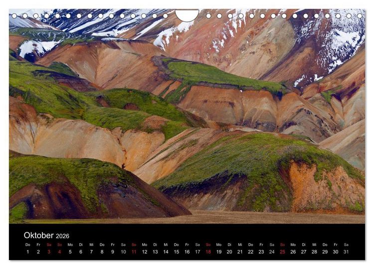 Produktbild: Island (Wandkalender 2026 DIN A4 quer), CALVENDO Monatskalender