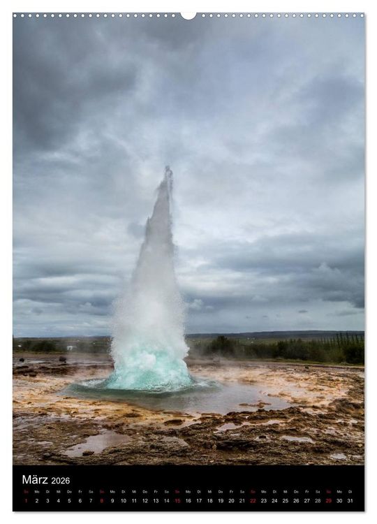 Produktbild: Island - Landschaften vom Wasser gepr&auml;gt (Wandkalender 2026 DIN A2 hoch), CALVENDO Monatskalender