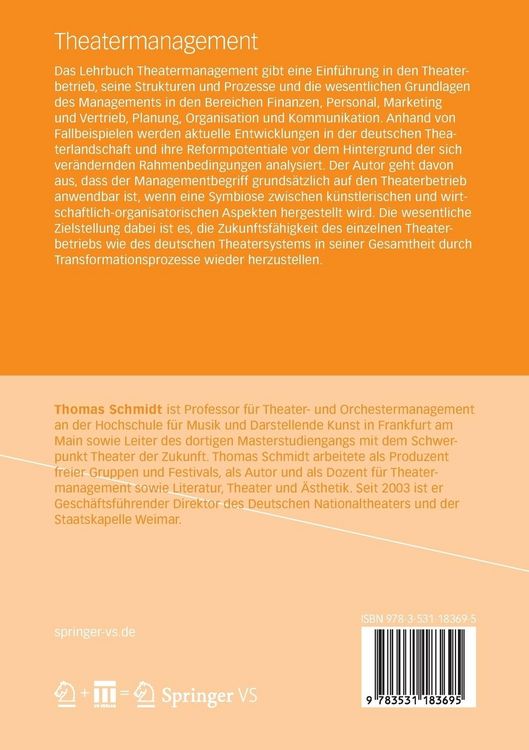Produktbild: Theatermanagement